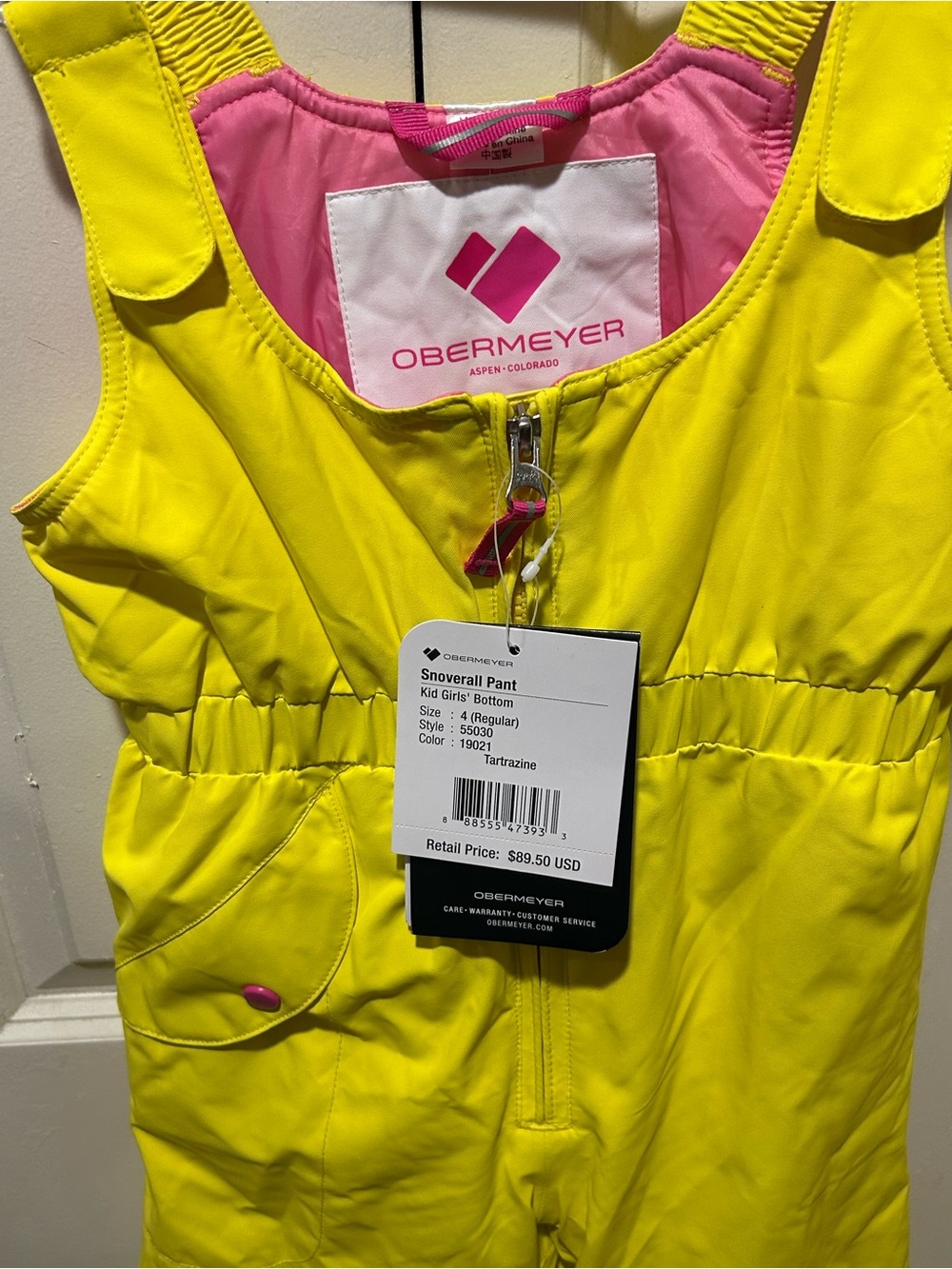 NWT Obermeyer Snoverall Pants Girl , size 4T - Picture 6 of 12